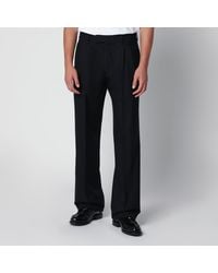 Lardini - Pleated Trousers With Pinstripe Pattern - Lyst