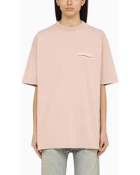 Balenciaga - Light Pink Cotton Political Campaign T Shirt - Lyst