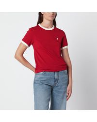 Ami Paris - Ami De Caur Ruby Cotton T-Shirt - Lyst