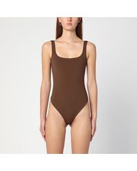 Entire studios - Body Marron En Mélange Nylon - Lyst
