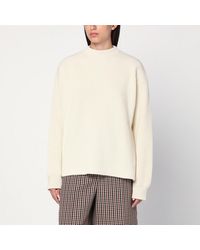 Jil Sander - Ribbed Crewneck Sweater - Lyst