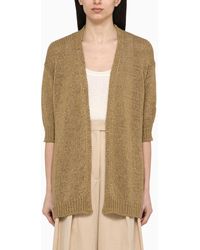 Roberto Collina - Military Cardigan In Cotton Blend Knit - Lyst