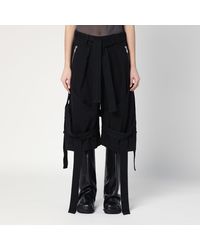 The Attico - Wide Cotton Bermuda Shorts - Lyst