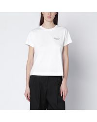 Givenchy - Weißes T-Shirt Mit Logoprint - Lyst