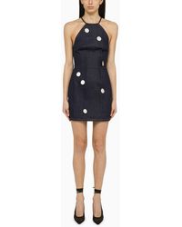 David Koma - Denim Mini Dress With Mirrors - Lyst