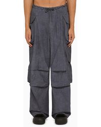 Entire studios - Ink Cotton Cargo Trousers - Lyst