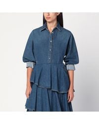 Alaïa - Denim Cotton Shirt - Lyst