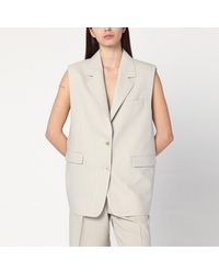 Golden Goose - Gilet À Simple Boutonnage En Laine Mélangée - Lyst
