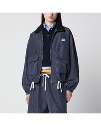 Miu Miu - Tela Tec Lightweight Windproof Blouson - Lyst
