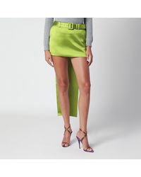 Self-Portrait - Satin Miniskirt With Bow - Lyst