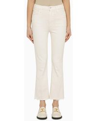 Mother - Jeans the hustler ankle fray crema - Lyst