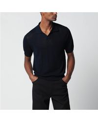Tagliatore - Openwork Cotton Polo Shirt - Lyst
