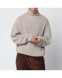 Lemaire - Yak And Alpaca Turtleneck Sweater - Lyst