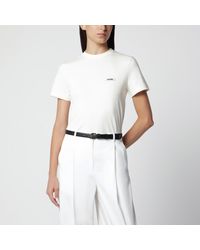 Jacquemus - Light Fitted T-Shirt With Grosgrain Logo - Lyst