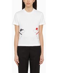 Thom Browne - T-Shirt With Embroidery - Lyst