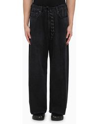 Balenciaga - Jeans baggy oversize scuro in denim - Lyst