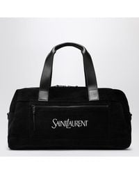 Saint Laurent - Schwarze Reisetasche Mit Logo - Lyst