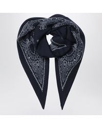 Destin - Foulard Bandana Triangolare Blu - Lyst