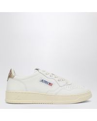 Autry - Medaillengewinner Weiß/Gold Leder Trainer - Lyst