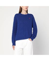 Polo Ralph Lauren - Cobalt Cable-Knit Sweater - Lyst
