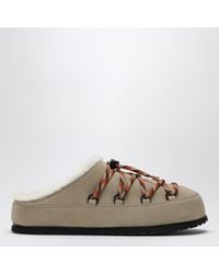 Prada - Desert Suede Clogs With Braided Laces - Lyst