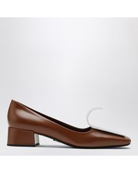 Prada - Tabacco And Leather Décolleté - Lyst