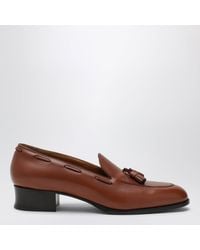 Loro Piana - Serge Tassel Honey Leather Loafers - Lyst