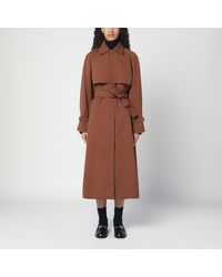 Max Mara - Rainproof Gabardine Trench Coat - Lyst