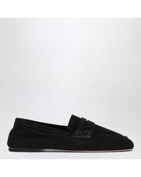 Dear Frances - Espresso Suede Loafers - Lyst