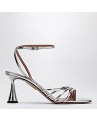 Aquazzura - Lic Silver Latour 75 Sandal - Lyst