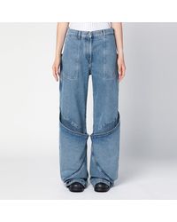 The Attico - Sky Blue baggy Jeans With Large Pockets - Lyst