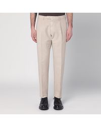 Santaniello - Trousers In Cotton And Linen - Lyst