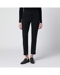 PT Torino - Black Slim-fit Cotton-blend Trousers - Lyst