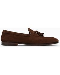 Church's - Suede Loafer With Tassels - Lyst