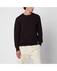 Drumohr - Pull À Col Rond En Cachemire Bleu-Noir - Lyst