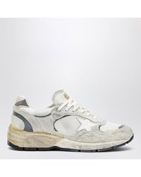 Golden Goose - Dad-star Trainers In Suede And /silver Mesh - Lyst