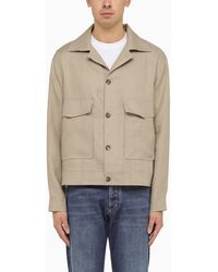 Tagliatore - Dove-coloured Linen Jacket - Lyst