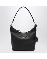 Prada - Small Leather Hobo Bag - Lyst
