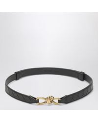 Bottega Veneta - Andiamo Fondente Intrecciato Belt - Lyst