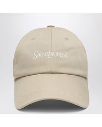 Saint Laurent - Cotton Gabardine Baseball Cap - Lyst