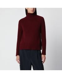 Max Mara - Bordeaux Turtleneck Sweater - Lyst
