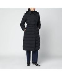 Burberry - Manteau Matelassé Croisé Avec Ceinture - Lyst