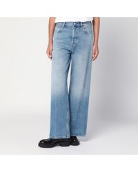 Gucci - Wide Jeans With Faded Effect - Lyst