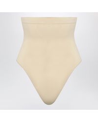 Skims - Seamless Sculpt High-Waisted Shaping Thong With Extra-High Waist - Lyst