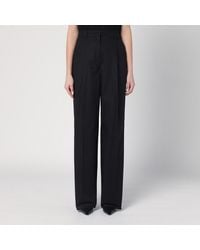 Thelatest - Pantalon Large Axel Noir - Lyst