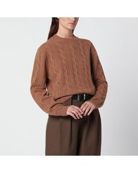 Ami Paris - Camel Merino Wool Sweater - Lyst