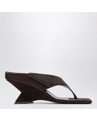 The Attico - Cheope Suede Thong Sandals - Lyst