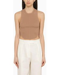 Philosophy - Top cropped chiaro a costine - Lyst
