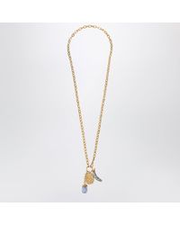 Chloé - Collier En Laiton Finition Dorée Avec Charms - Lyst