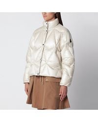 Moose Knuckles - Iceberg Quilt Down Alabaster Nylon Down Jacket - Lyst